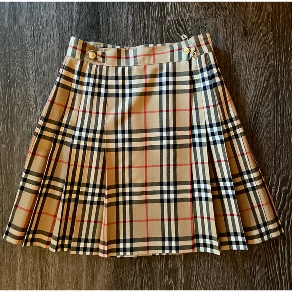burberry wrap skirt